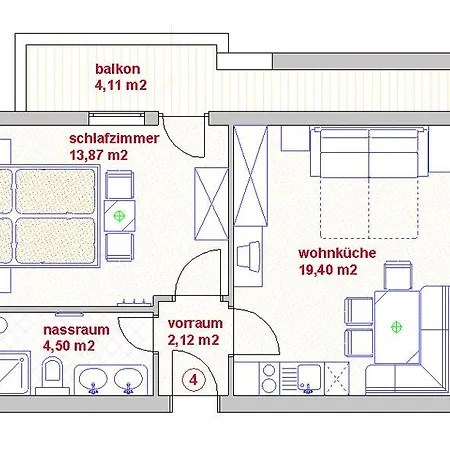 Haus Heimat Hochstaffl 招待所 *
